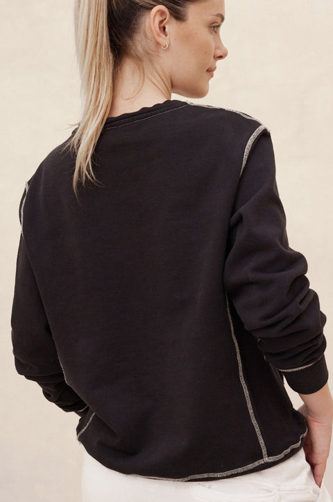 Women's Frida Midweight Crewneck Sweatshirt Black