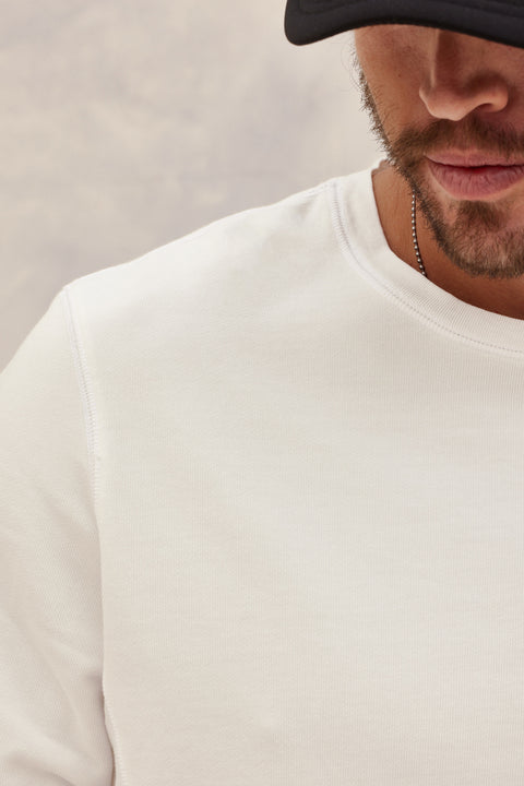 Men's Dean Crewneck Sweatshirt White