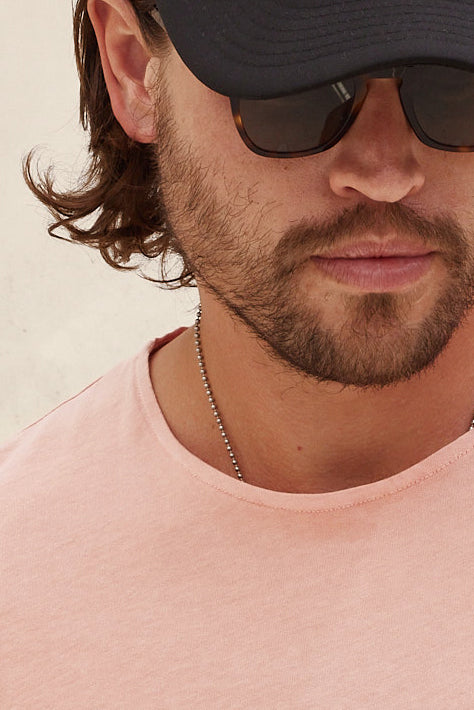 Men's Pollock Long Sleeve Mens T Shirt Dusty Rose