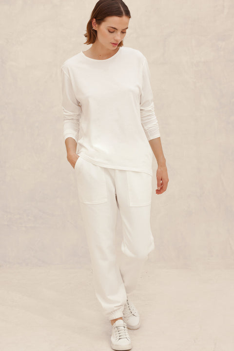 Women's ROSA Long Sleeve T-Shirt White