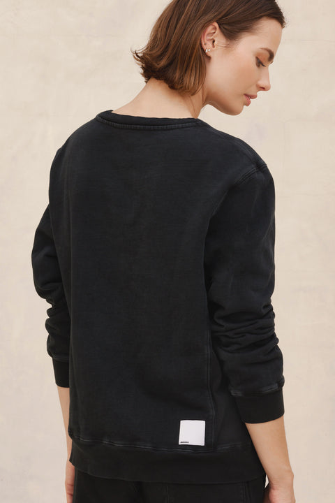 Women's Frida Midweight Crewneck Sweatshirt Vintage Black