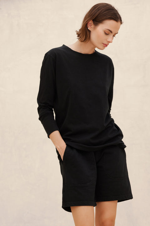 Women's ROSA Long Sleeve T-Shirt Vintage Black