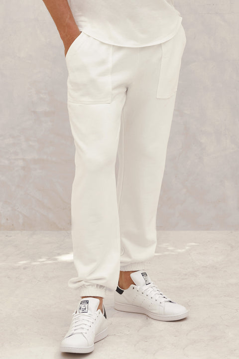 Men's Hockney Pocket Sweatpants White