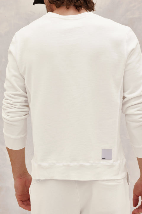 Men's Dean  Crewneck Sweatshirt White