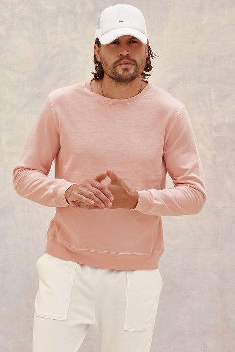 Men's Dean Midweight Crewneck Sweatshirt Dusty Rose