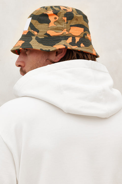 Men’s Orange Camo Bucket Hat