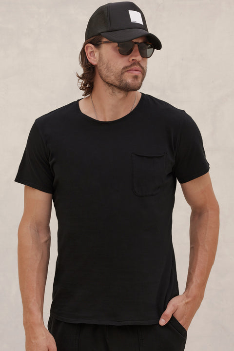 Men's Brando Pocket T-shirt Vintage Black