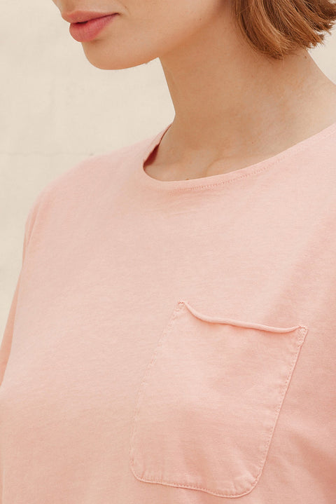 Women's Cara Pocket T-shirt Dusty Rose