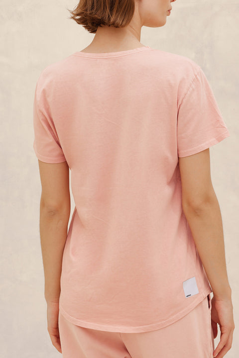 Women's Cara Pocket T-shirt Dusty Rose