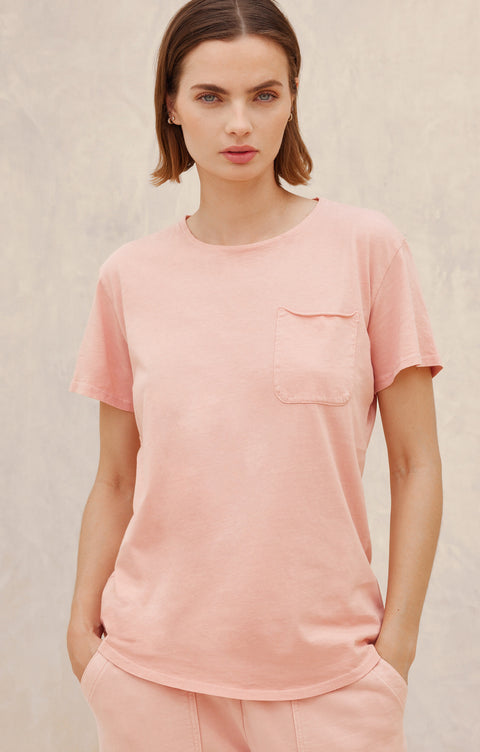 Women's Cara Pocket T-shirt Dusty Rose