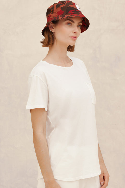 Women's Cara Pocket T-shirt White