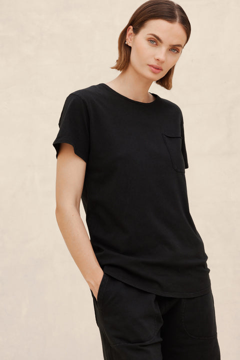 Women's Cara Pocket T-shirt Vintage Black